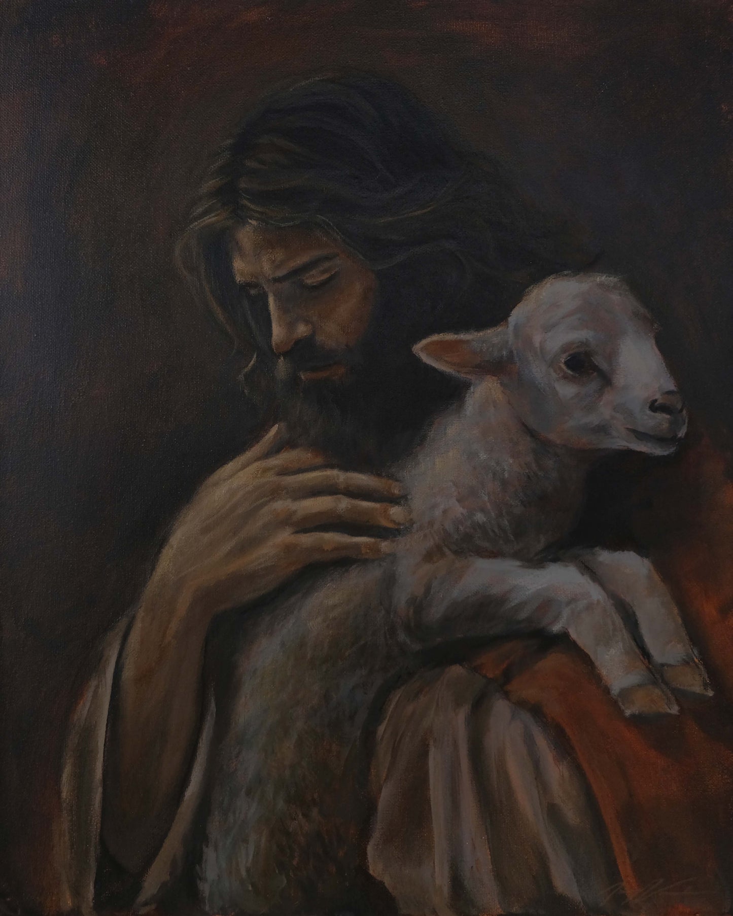 "Jesus and Lamb Study"