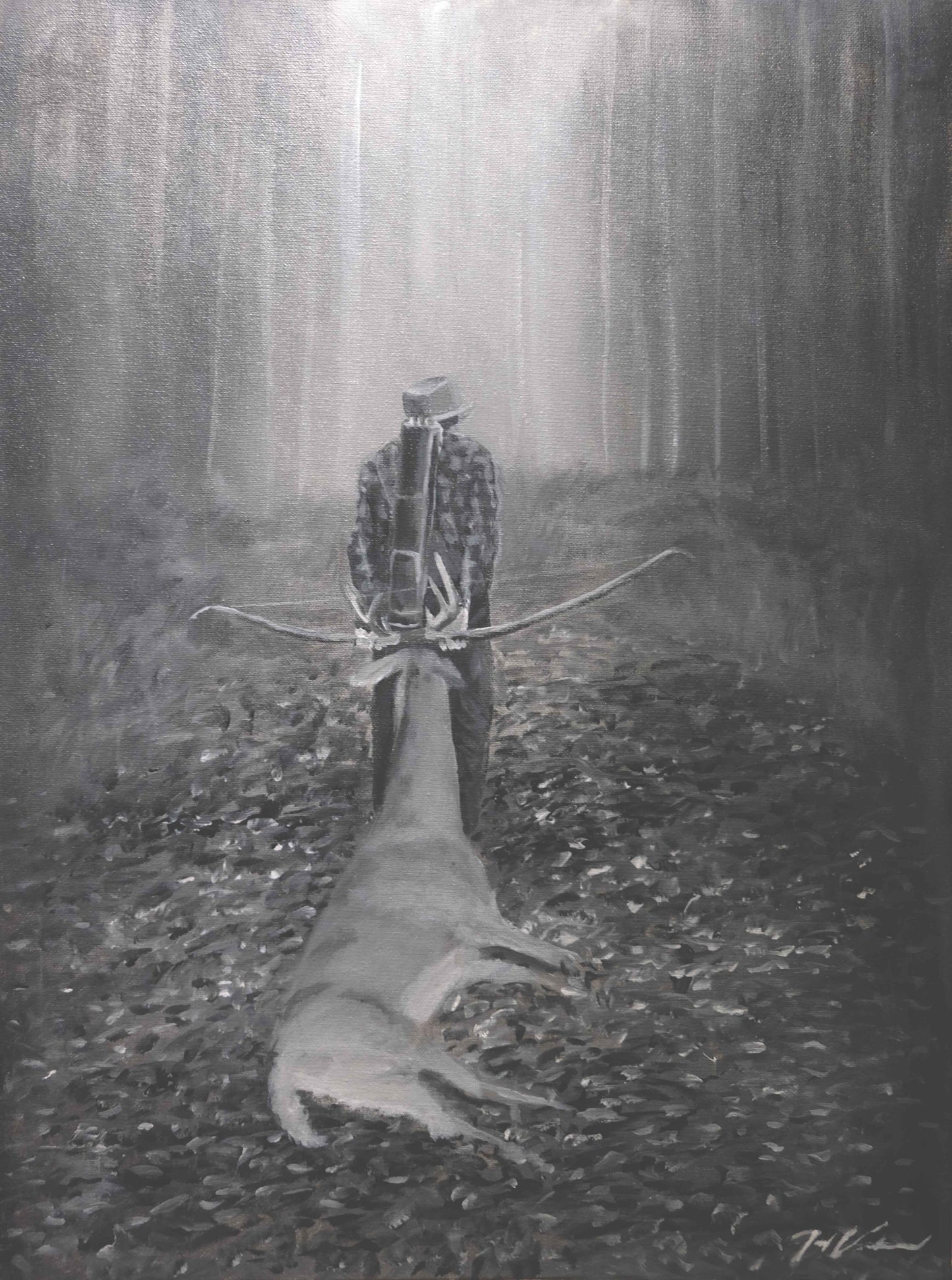 "Fred Bear" Study Original