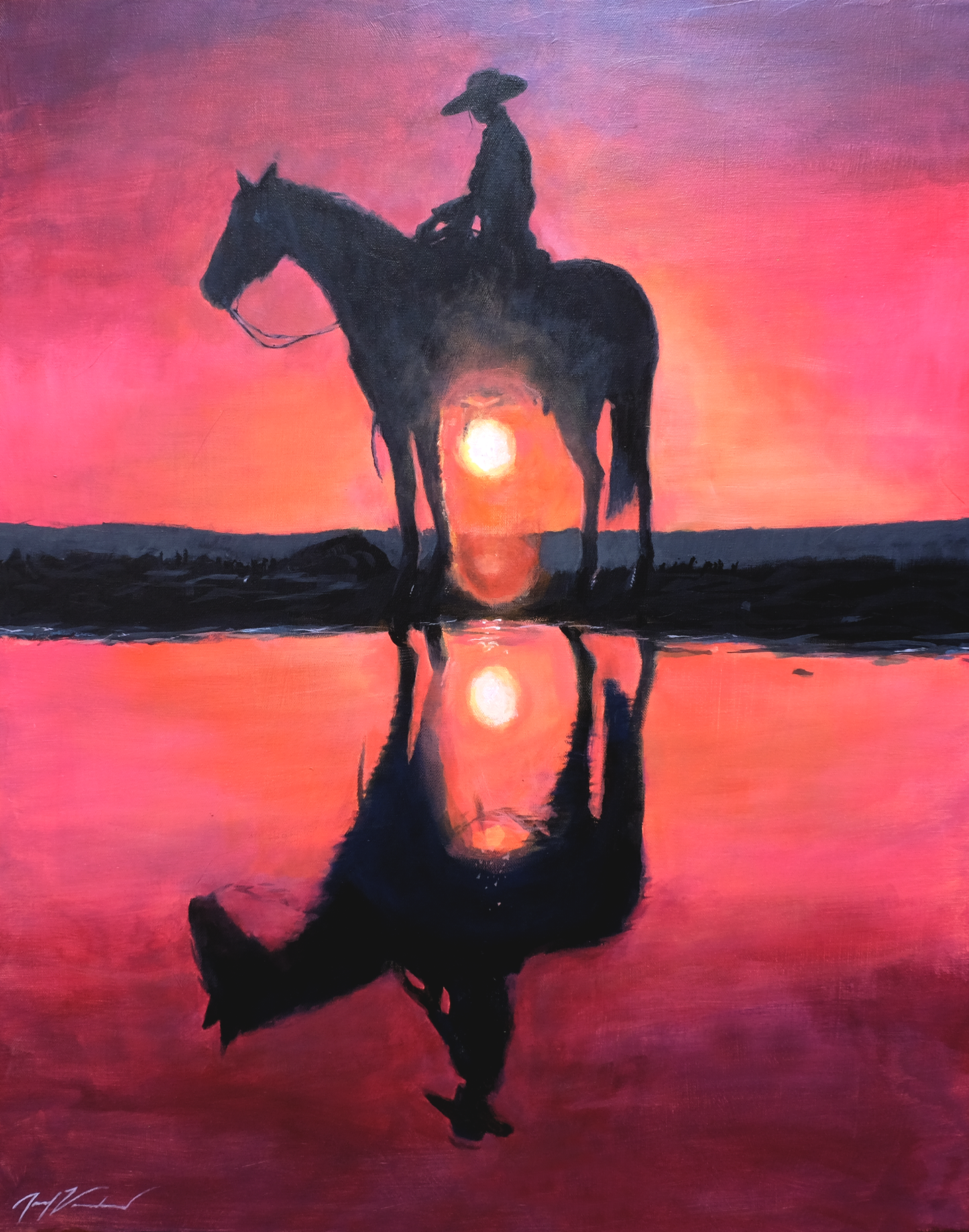 "SUNSET HORSE STUDY"