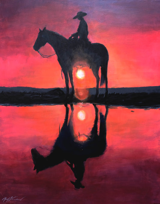 "SUNSET HORSE STUDY"